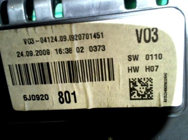 Foto: TACHOEINHEIT eines Seat Ibiza 1.2 12V