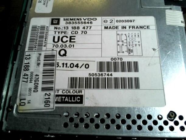 Foto: RADIO eines Opel Signum 2.2 Club