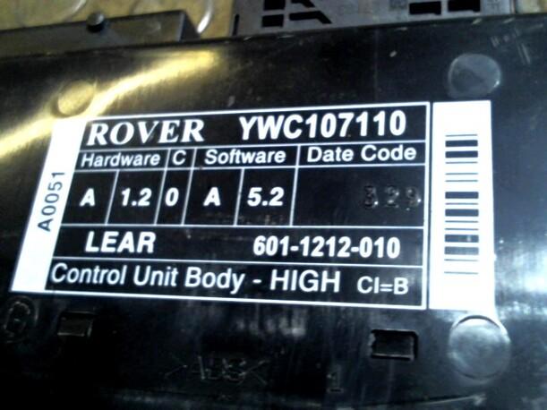 Foto: BODY CONTROL MODUL eines Rover 75 2.0 V6