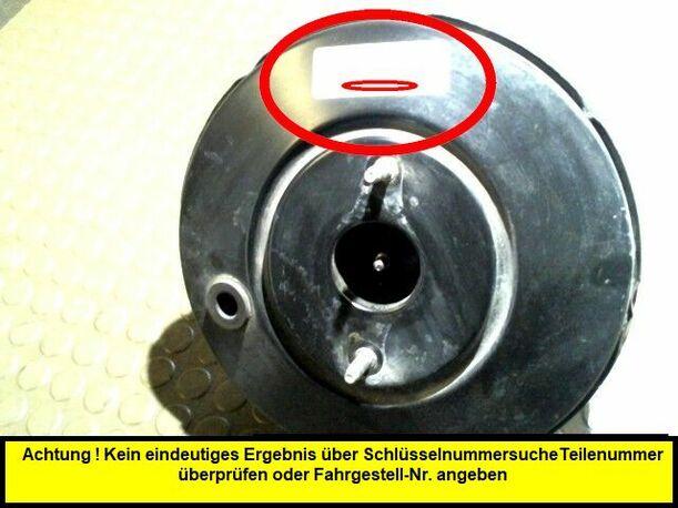 Foto: BREMSKRAFTVERSTÄRKER eines Citroen C2 1.1