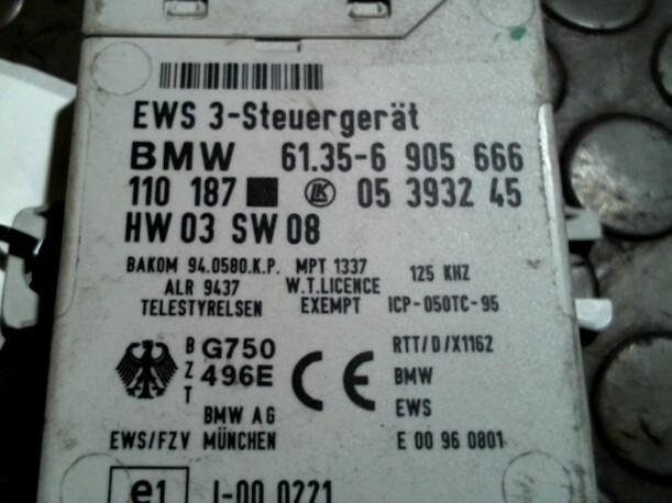 Foto: STEUERGERÄT WEGFAHRSPERRE eines BMW 318i