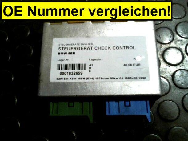 Foto: STEUERGERÄT CHECK CONTROL eines BMW 520i