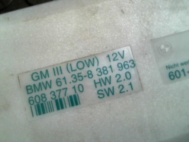 Foto: GRUNDMODUL eines BMW 520i