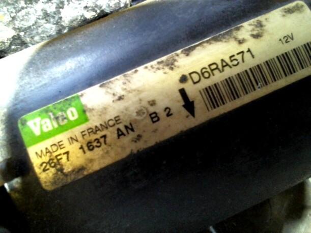 Foto: ANLASSER / STARTER VALEO eines Peugeot 306 Break