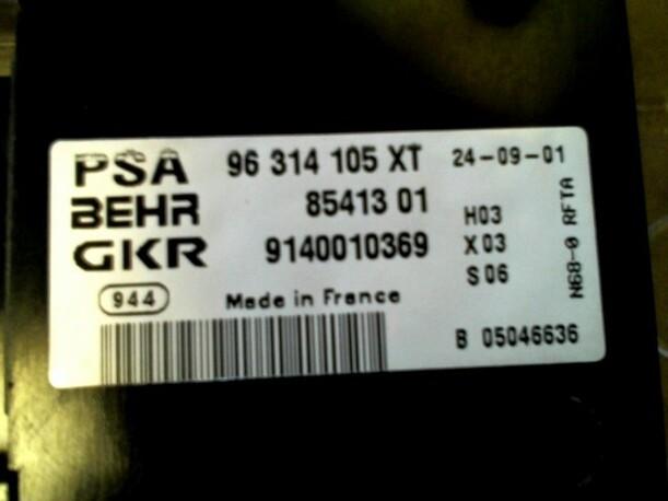 Foto: HEIZUNGSBETÄTIGUNG eines Citroen Xsara Picasso 1.8i CD