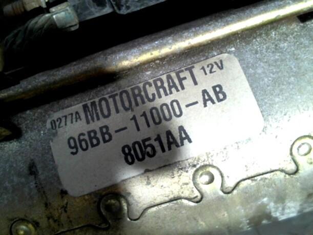 Foto: ANLASSER / STARTER eines Ford Mondeo Turnier 16V