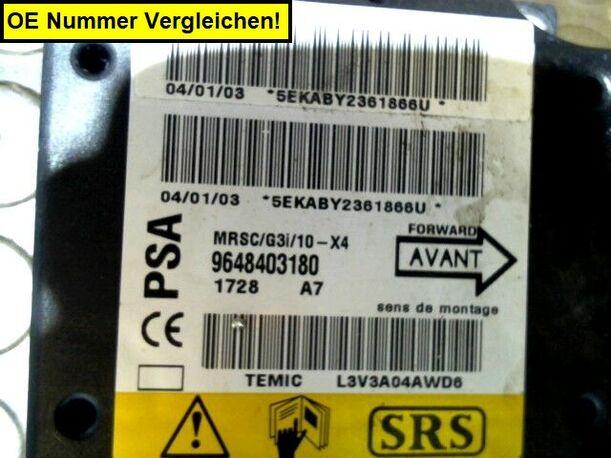 Foto: STEUERGERÄT AIRBAG eines Citroen C5 2.0