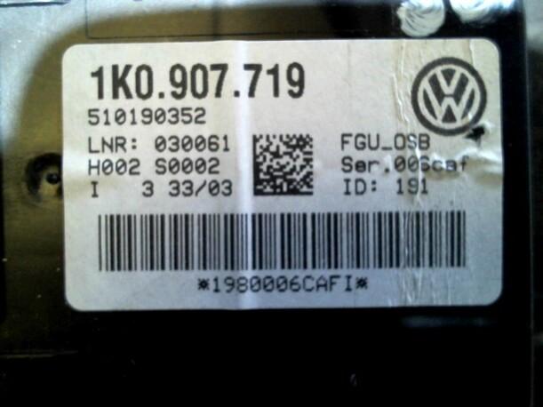 Foto: NEIGUNGSSENSOR eines Audi A3 1.6 CD