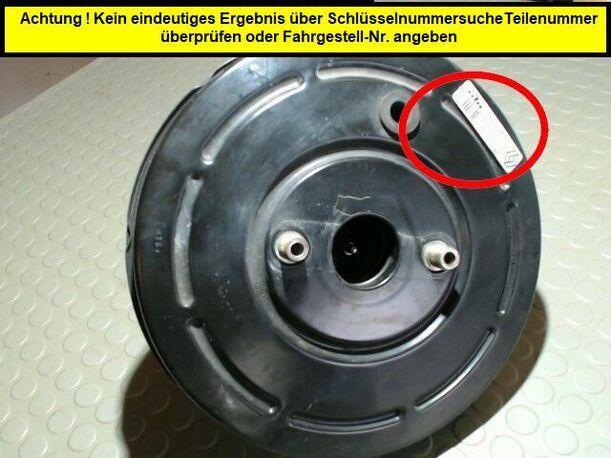 Foto: BREMSKRAFTVERSTÄRKER eines Renault Megane 1.6 Grandtour Aut. CD
