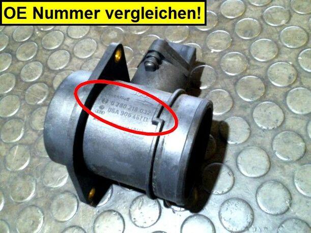 Foto: LUFTMASSENMESSER BOSCH eines Audi A6 1.8 T CD