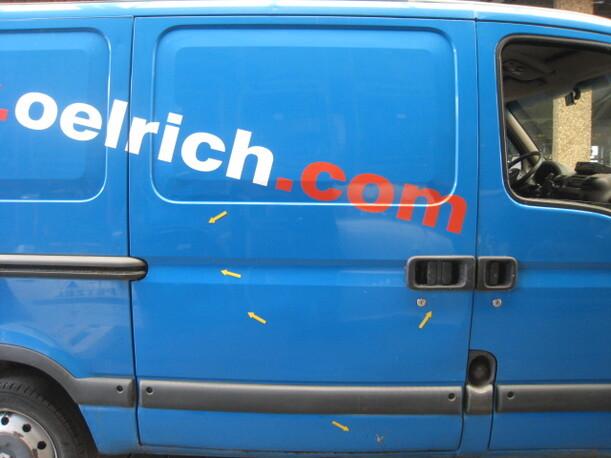 Foto: LADERAUMTÜR /SCHIEBETÜR HINTEN RECHTS eines Renault Master 2.8 dTi L1H1