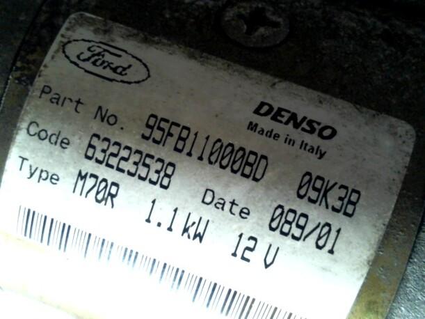Foto: ANLASSER / STARTER DENSO eines Ford Ka