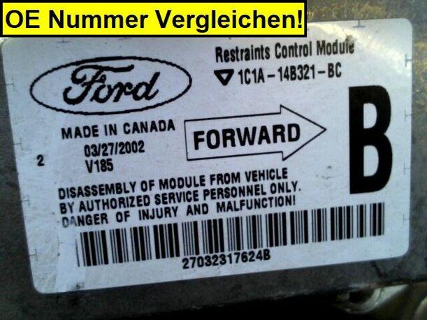 Foto: STEUERGERÄT AIRBAG eines Ford Transit 300 M TDE Lkw