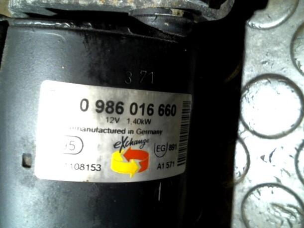 Foto: ANLASSER / STARTER  BOSCH eines Volvo 850 2.0-10V