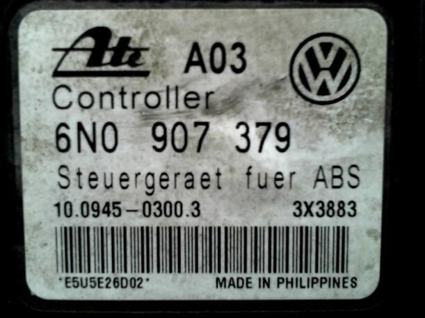 Foto: HAUPTBREMSAGGREGAT ABS eines VW Polo 75 CD