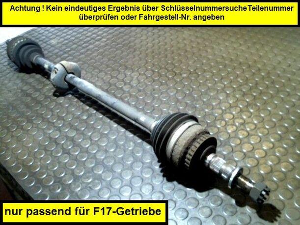 Foto: ANTRIEBSWELLE RECHTS eines Opel Vectra 1.8 Caravan