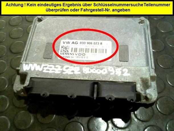 Foto: STEUERGERÄT EINSPRITZUNG eines VW Fox 1.2