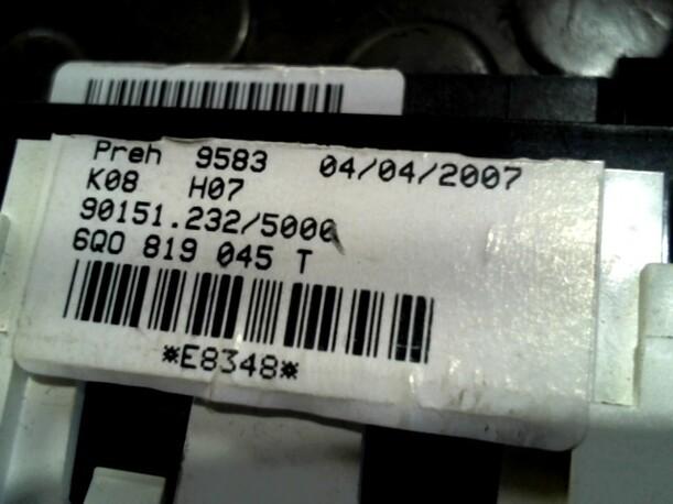 Foto: HEIZUNGSBETÄTIGUNG eines VW Fox 1.2