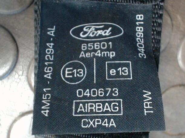 Foto: SICHERHEITSGURT VORNE  RECHTS (4/5-TÜRER) eines Ford Focus Turnier 1.6 TDCi DPF Futura