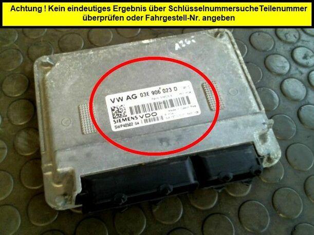 Foto: STEUERGERÄT EINSPRITZUNG eines Seat Ibiza 1.2 12V