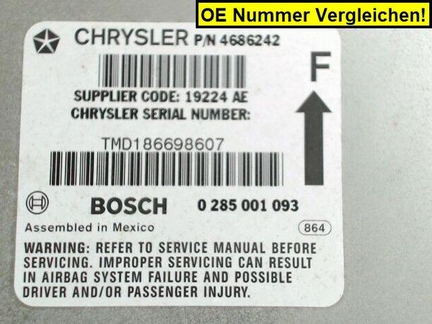 Foto: STEUERGERÄT AIRBAG eines Chrysler Voyager 3.3