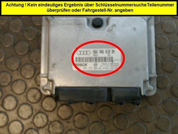 Foto: STEUERGERÄT EINSPRITZUNG eines Audi A3 1.8