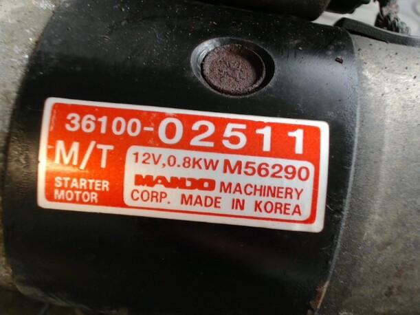 Foto: ANLASSER / STARTER MANDO eines Hyundai Atos Prime 1.0i Sunnyboy