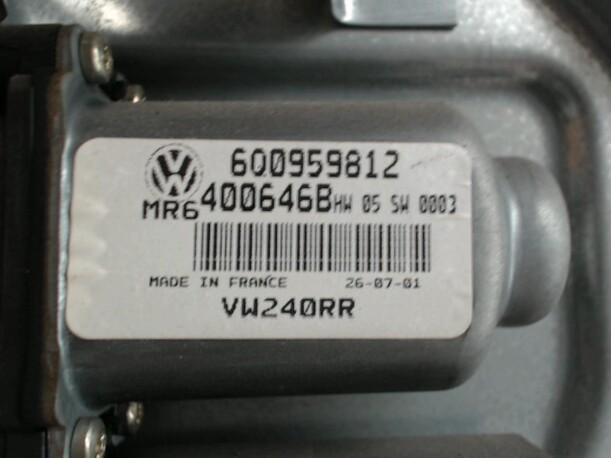 Foto: FENSTERHEBER ELEKTRISCH HINTEN RECHTS eines VW Polo 1.4 TDI Sunnyboy
