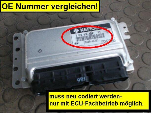 Foto: STEUERGERÄT EINSPRITZUNG eines Hyundai Matrix 1.6 GL