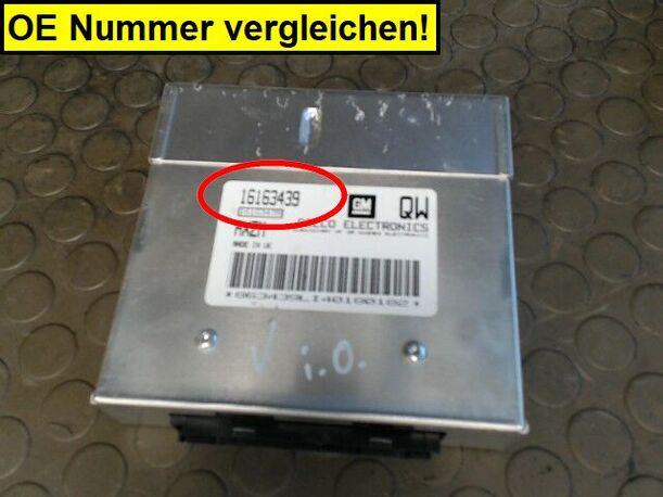 Foto: STEUERGERÄT EINSPRITZUNG eines Opel Corsa Top