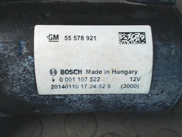 Foto: ANLASSER / STARTER BOSCH eines Opel Corsa 1.2 16V ecoFLEX Easytronic Top