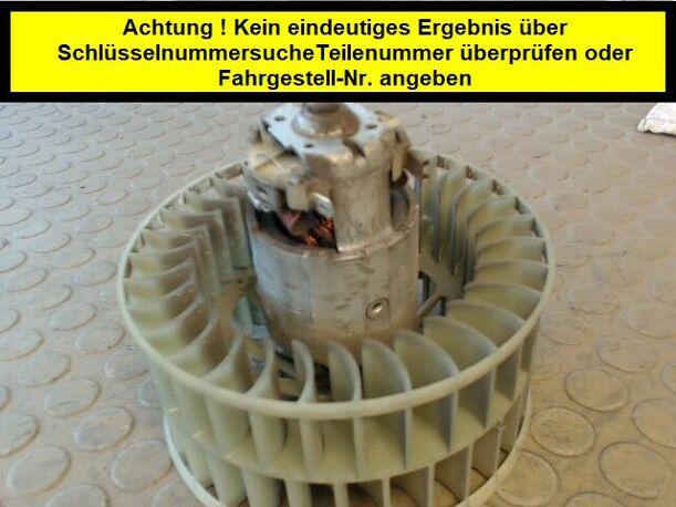 Foto: HEIZUNGSGEBLÄSE eines BMW 316i compact