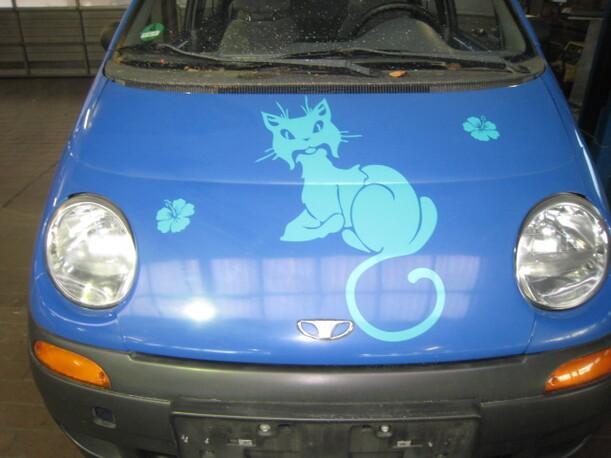 Foto: MOTORHAUBE eines Daewoo Matiz 0.8