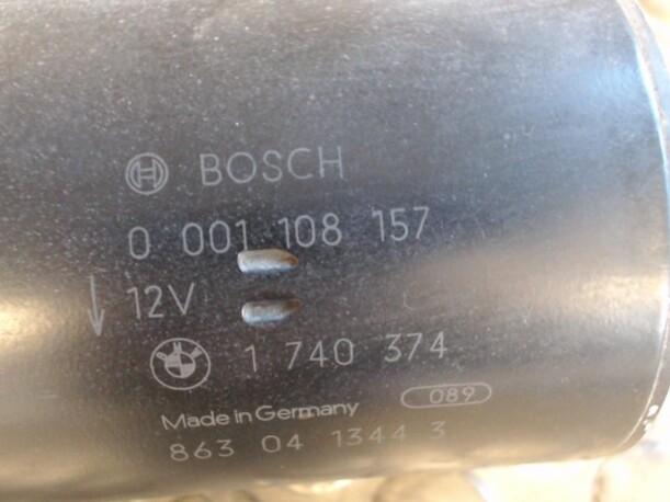 Foto: ANLASSER / STARTER BOSCH eines BMW 318i