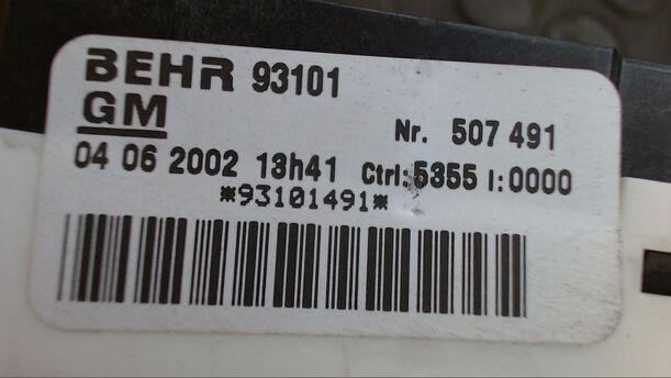 Foto: HEIZUNGSBETÄTIGUNG eines Opel Zafira 1.8 GL