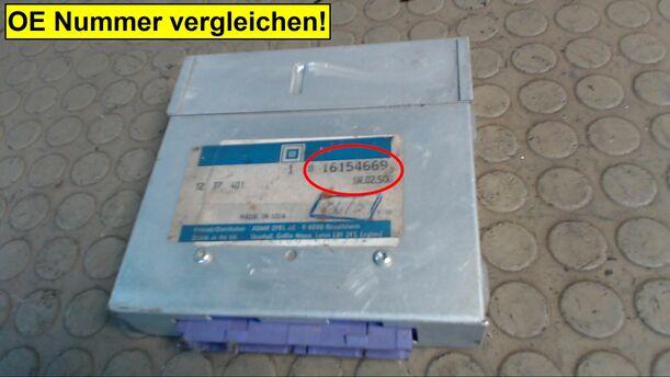 Foto: STEUERGERÄT EINSPRITZUNG eines Opel Vectra GLS