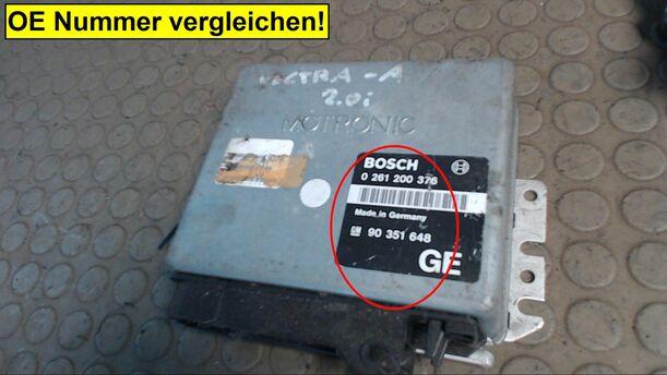 Foto: STEUERGERÄT EINSPRITZUNG eines Opel Vectra GL