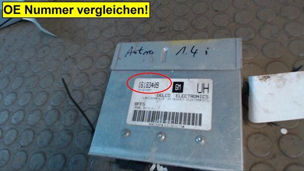 Foto: STEUERGERÄT EINSPRITZUNG eines Opel Astra GL