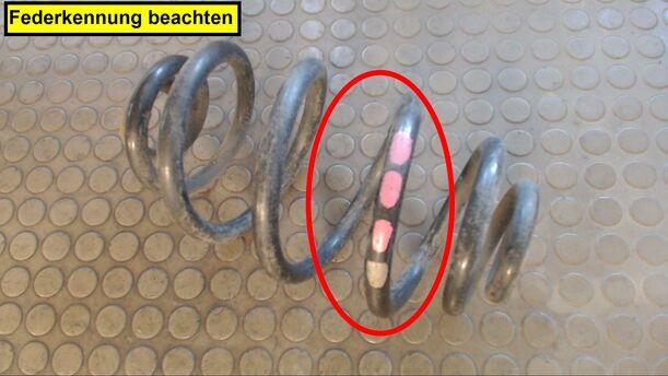 Foto: HINTERFEDER LINKS eines Audi A6 2.4