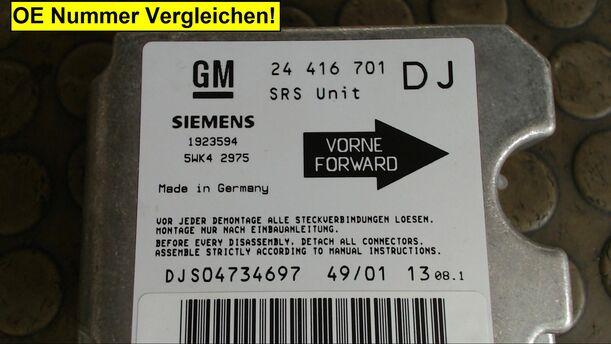 Foto: STEUERGERÄT AIRBAG eines Opel Vectra 1.8 Caravan