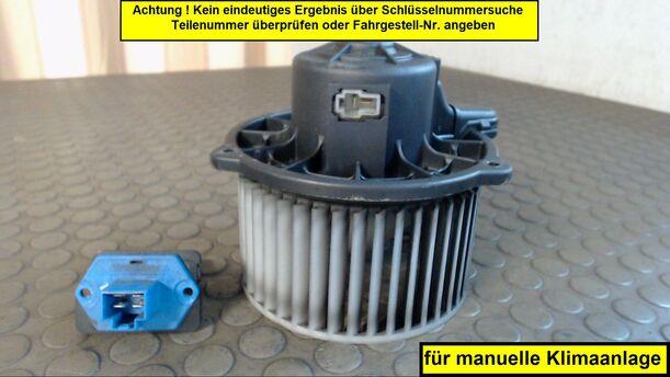 Foto: HEIZUNGSGEBLÄSE eines Hyundai Getz 1.3