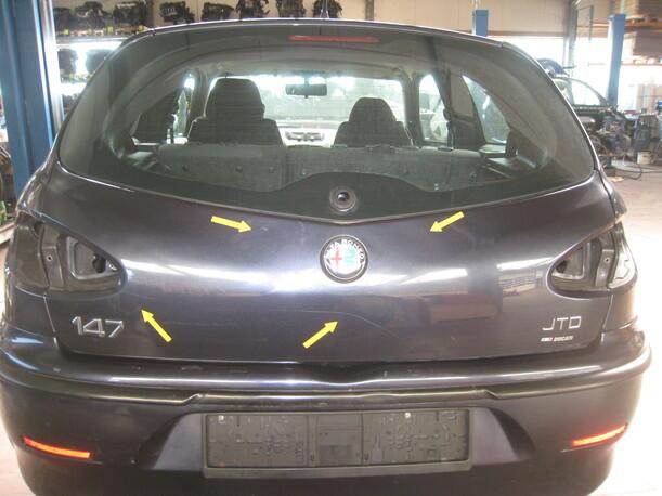 Foto: HECKKLAPPE / HECKDECKEL eines Alfa Romeo 147 1.9 JTD