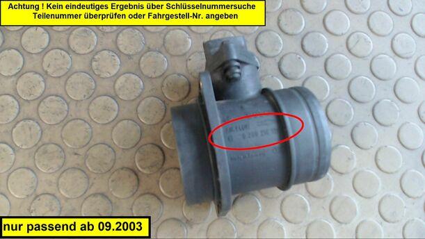 Foto: LUFTMASSENMESSER eines Alfa Romeo 147 1.9 JTD