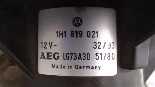 Foto: HEIZUNGSGEBLÄSE eines VW Golf 1.9 D