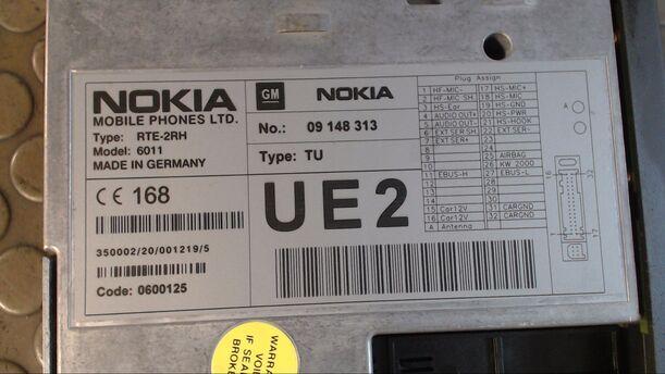 Foto: TELEFON TELEMATIK NOKIA eines Opel Omega Caravan 2.2 DTI CLX