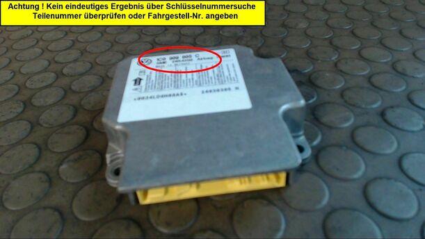 Foto: STEUERGERÄT AIRBAG eines VW Passat Variant 1.9 TDI