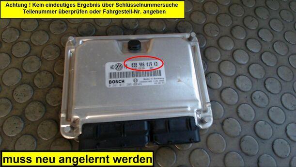 Foto: STEUERGERÄT DIESELEINSPRITZUNG eines VW Passat Variant 1.9 TDI