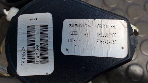 Foto: SICHERHEITSGURT VORNE RECHTS eines Chrysler PT Cruiser 2.0