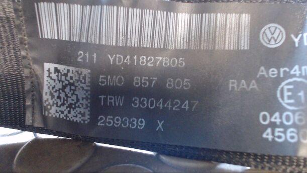 Foto: SICHERHEITSGURT HINTEN LINKS eines VW Golf Plus 1.9 TDI