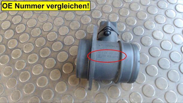 Foto: LUFTMASSENMESSER eines VW Golf Plus 1.9 TDI